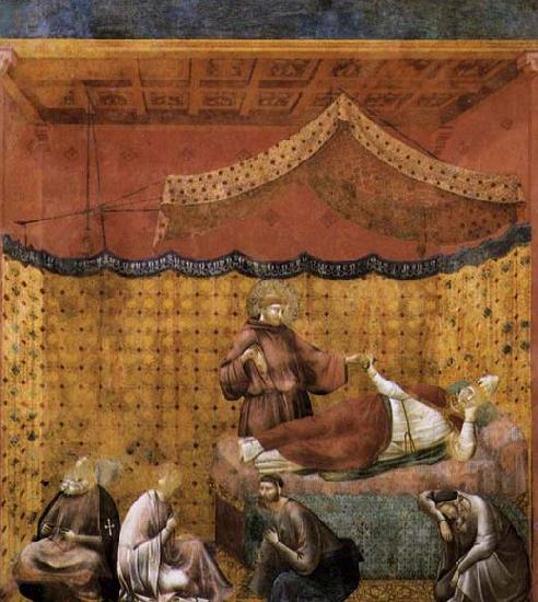 GIOTTO di Bondone Dream of St Gregory Sweden oil painting art
